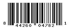 UPC 844260047821 barcode image