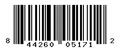 UPC barcode 844260051712