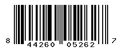 UPC barcode 844260052627