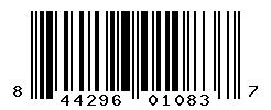 UPC barcode number 844296010837