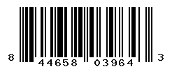 UPC barcode number 844658039643