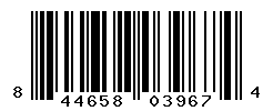 UPC barcode number 844658039674