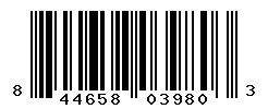 UPC barcode number 844658039803