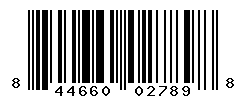 UPC barcode number 844660027898