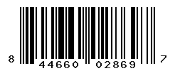 UPC barcode number 844660028697