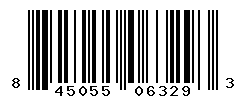 UPC barcode number 845055063293