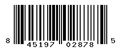 UPC barcode number 845197028785