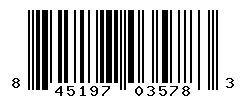 UPC barcode 845197035783