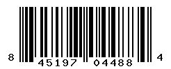 UPC barcode number 845197044884