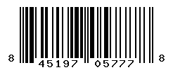 UPC barcode number 845197057778
