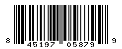 UPC barcode number 845197058799