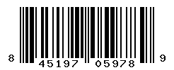 UPC barcode number 845197059789