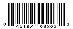 UPC barcode number 845197062031
