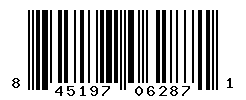 UPC barcode number 845197062871