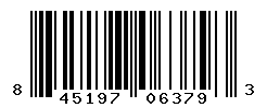 UPC barcode number 845197063793