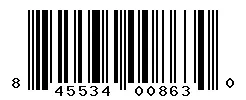 UPC barcode 845534008630