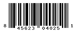 UPC barcode number 845623040251
