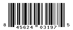 UPC barcode number 845624031975