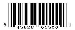 upc 845628015001 barcode image