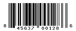 UPC barcode 845637001286