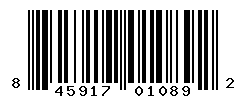 UPC barcode number 845917010892