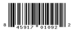 UPC barcode number 845917010922