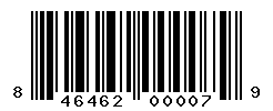 UPC barcode number 846462000079