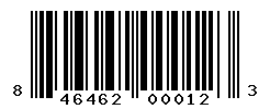 UPC barcode number 846462000123