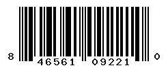 UPC barcode number 846561092210