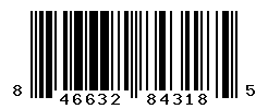 UPC barcode number 846632843185