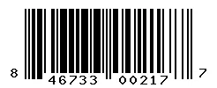 UPC 846733002177 barcode image