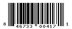 UPC 846733004171 barcode image