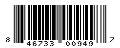 UPC 846733009497 barcode image