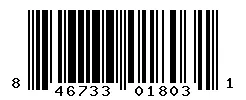 UPC 846733018031 barcode image