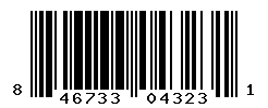 UPC barcode number 846733043231