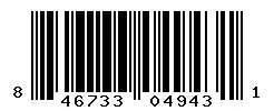 UPC 846733049431 barcode image