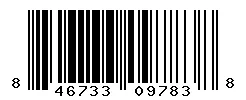 UPC barcode 846733097838