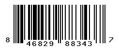 upc 846829883437 barcode image