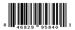 UPC barcode number 846829958401