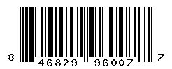 UPC barcode number 846829960077