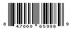 UPC barcode number 8470001659989