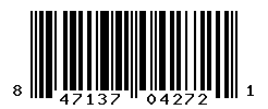 UPC barcode number 847137042721