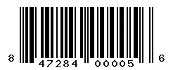 UPC barcode 847284000056