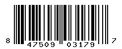 UPC barcode number 847509031797