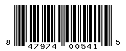 UPC barcode number 847974005415
