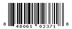 UPC barcode number 848061023718