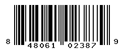 UPC barcode number 848061023879