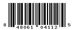 UPC barcode number 848061041125