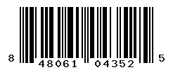 UPC barcode number 848061043525