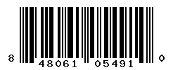 UPC barcode number 848061054910